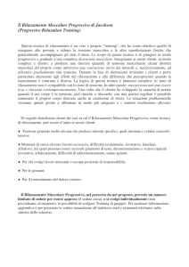 Il Rilassamento Muscolare Progressivo di Jacobson