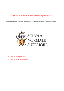 Laboratorio sulle distribuzioni di probabilità