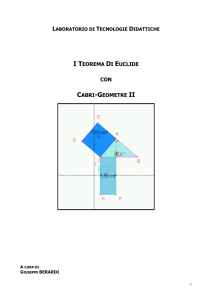 I TEOREMA DI EUCLIDE CON CABRI