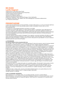 BIG BANG Lucilla Giagnoni PRESENTAZIONE