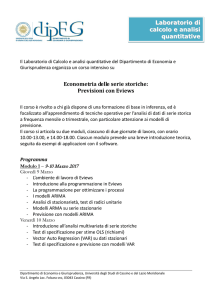 Previsioni con Eviews