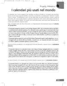 I calendari più usati nel mondo