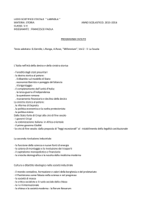 materia: storia anno scolastico: 2015