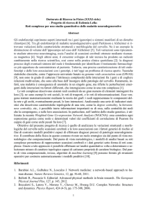 Reti complesse per uno studio quantitativo