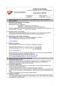 1 SCHEDA DI SICUREZZA Polipropilene TIPPLEN