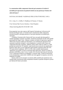 La cementazione della componente femorale può aumentare il