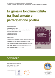 La galassia fondamentalista tra jihad armato e partecipazione politica
