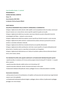 PROGRAMMA DI SCIENZE MOTORIE E SPORTIVE Classe 4°L