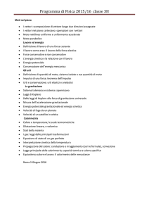 Programma di Fisica 2015/16 classe 3H