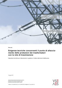 Manuale Esigenze tecniche concernenti il punto di allacciamento