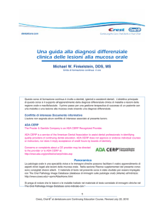 Una guida alla diagnosi differenziale clinica delle