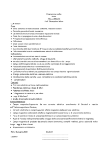 Energia potenziale elettrica e campo elettrico