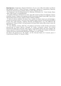Bepi Speranza. Compositore, direttore d`orchestra e di coro, vive a