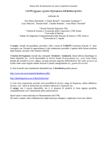 CoLFIS (Corpus e Lessico di Frequenza dell`Italiano Scritto)