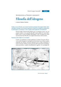 Filosofia dell`idrogeno