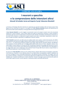 I neuroni a specchio e la comprensione delle