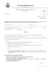 ALLEGATO A - Autorizzazione al taglio piante