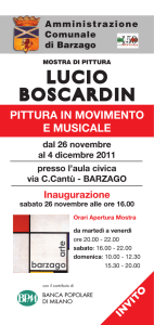 lucio boscardin - Comune di Barzago