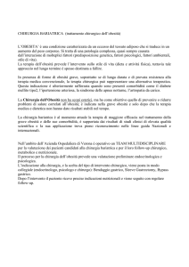 CHIRURGIA BARIATRICA (trattamento chirurgico dell`obesità) L
