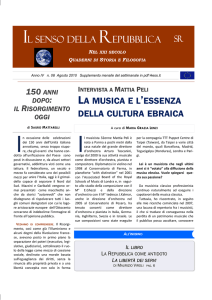 Il senso della Repubblica LA MUSICA E L `ESSENZA DELLA