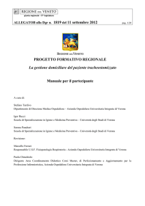 PROGETTO FORMATIVO REGIONALE La gestione - Infermieri
