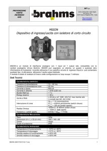 MSION Dispositivo di ingresso/uscita con isolatore di corto
