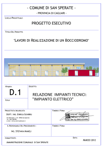 Relazione Impianto Elettrico