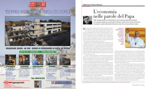 L`economia nelle parole del Papa
