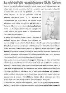 Verso la fine della Repubblica la situazione sociale