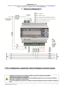3 Schema di collegamento (*) (*) Per il collegamento a singola fase