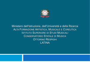 Il Conservatorio Statale di Musica “Ottorino Respighi