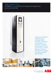 ACS880-01, convertitori di frequenza single drive, da 0,55 a 250 kW