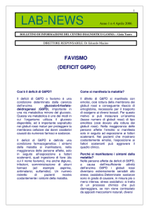 favismo - Centro Diagnostico Gamma