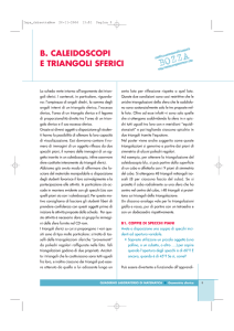 b. caleidoscopi e triangoli sferici