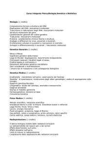 Fisica,Biologia,Genetica e Statistica
