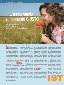 Il farmaco giusto al momento GIUSTO