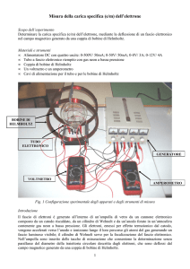 La carica specifica dell`elettrone