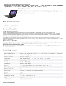 Scheda tecnica estesa Lenovo Yoga 300-11IBR