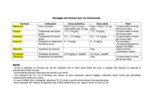 Dosaggio per via intranasale