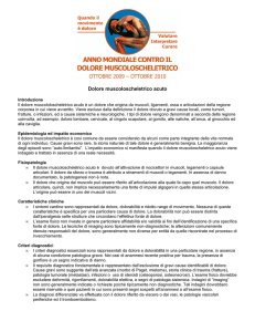 Dolore muscoloscheletrico acuto - International Association for the