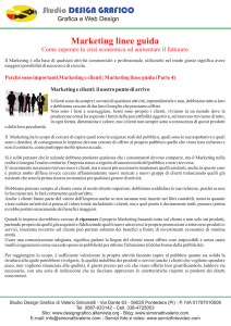 Marketing e clienti - Valerio Simonatti Design Grafico