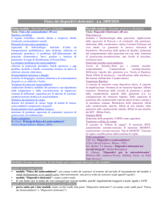 Fisica dei dispositivi elettronici - Ingegneria elettrica ed elettronica