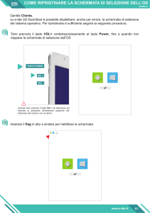 Come ripristinare la schermata di selezione dell`OS - E-Tab