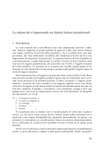 La sintassi del si impersonale nei dialetti italiani