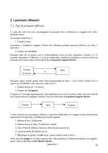 A2. I pronomi riflessivi