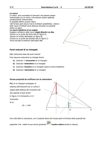 Punti notevoli di un triangolo