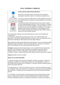 Acne, irsutismo e alopecia