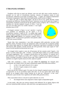 I TRIANGOLI SFERICI