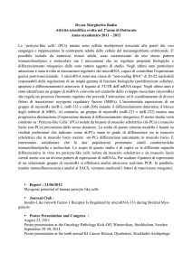 Relazioni annuali - Dipartimento di Medicina molecolare e dello