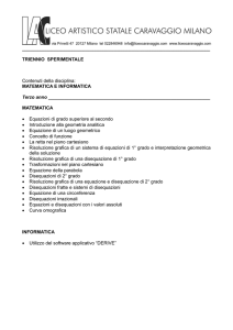 Matematica e informatica - Liceo Artistico Caravaggio